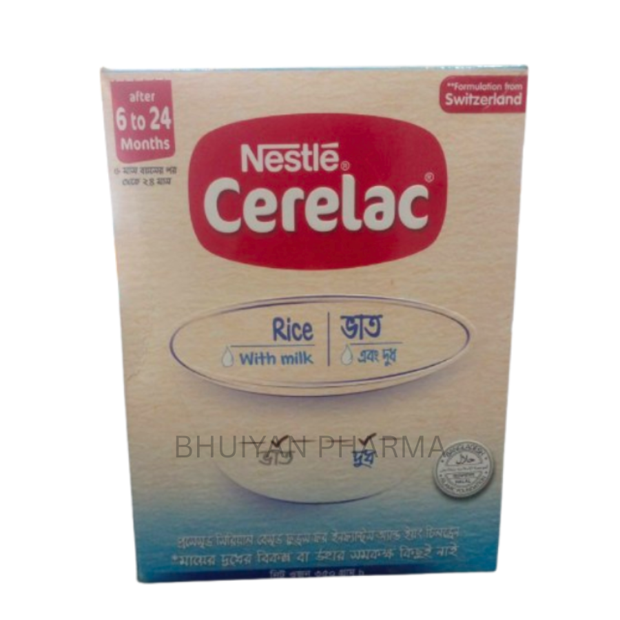 Nestlé Cerelac Rice With Milk Stage-1 (6–24 Months) Baby Food BIB