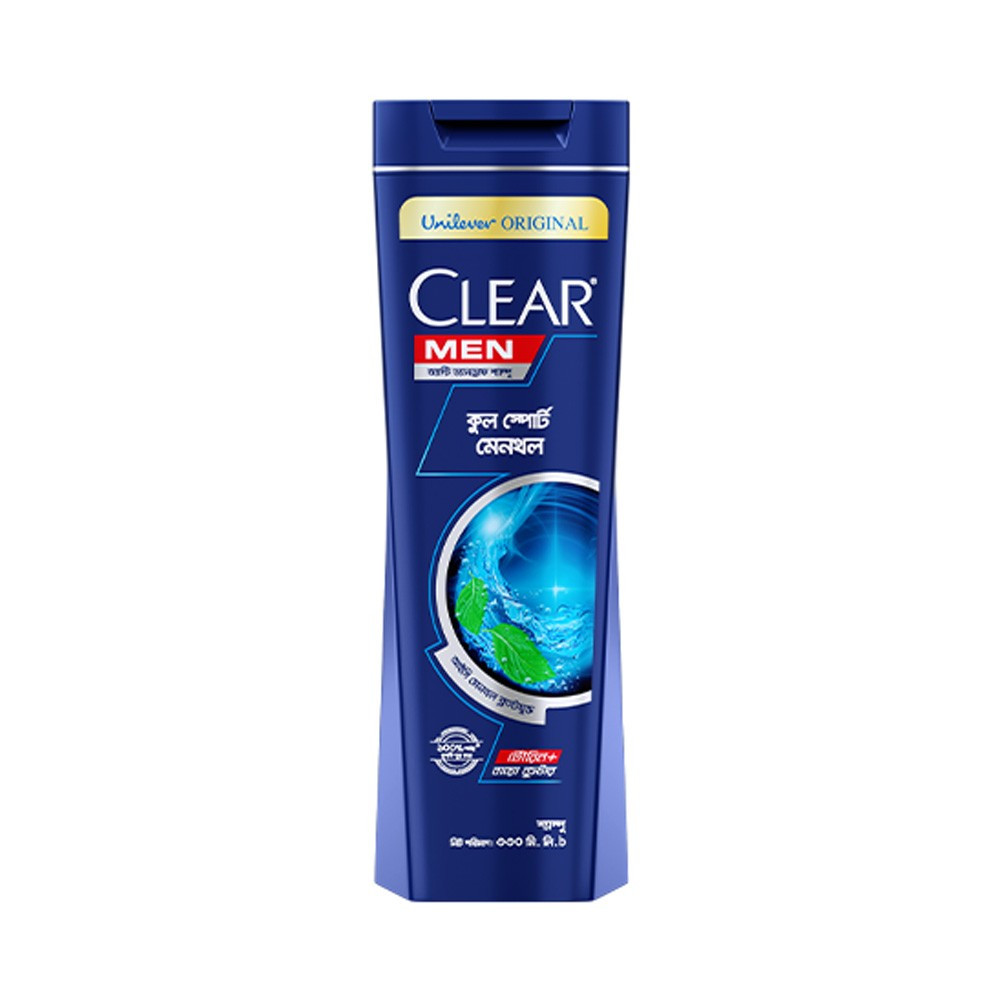 Clear Shampoo Men Cool Sport Menthol Anti Dandruff 330 ml