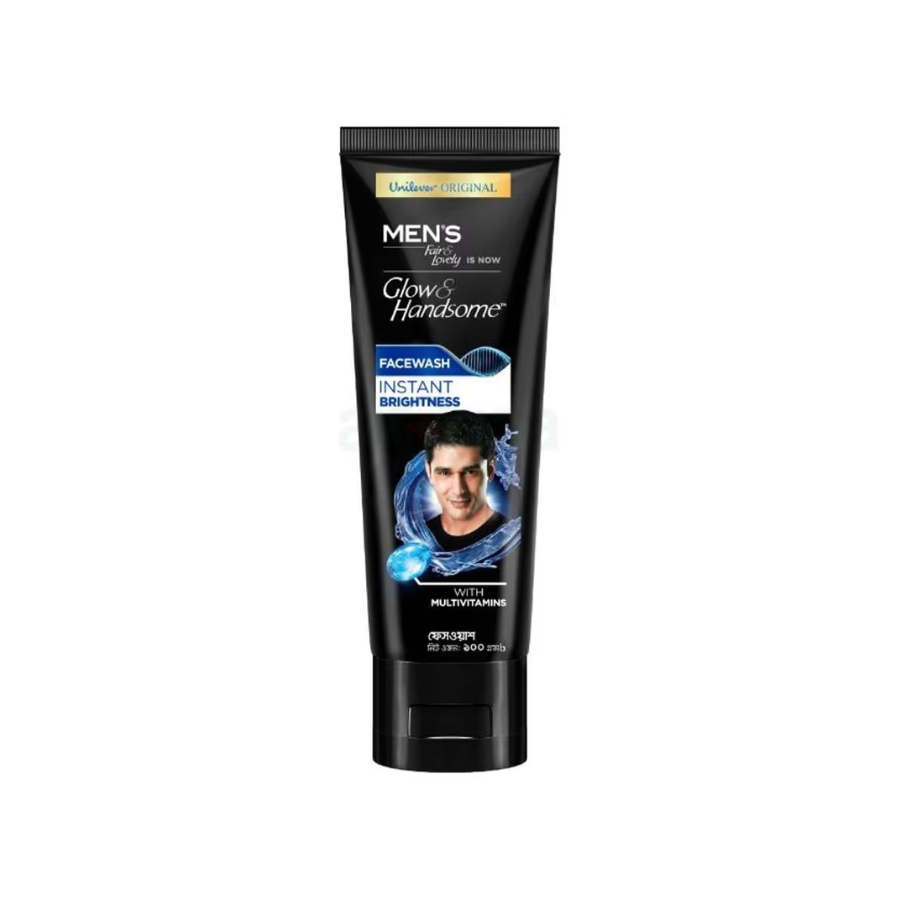Men's Glow & Handsome Instant Brightness Facewash 100gm
