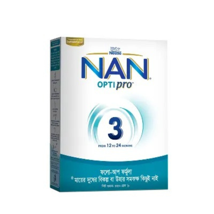 Nestle Nan Optipro 3 Formula Milk Powder (12 to 24 month) 350 gm