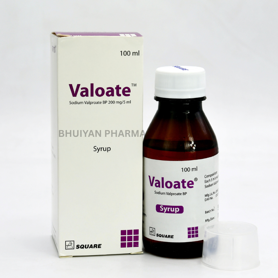 VALOATE SYRUP 200 MG/5 ML 100 ML BOTTLE