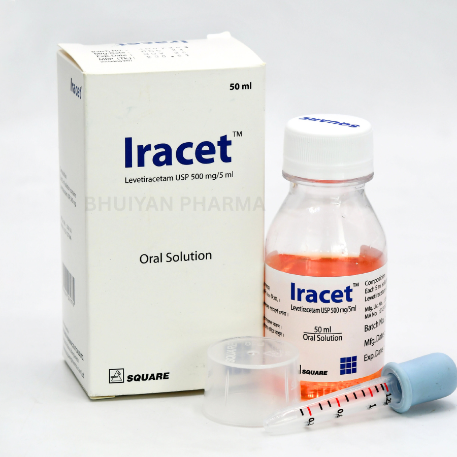 IRACET ORAL SOLUTION 500 MG/5 ML 50 ML BOTTLE