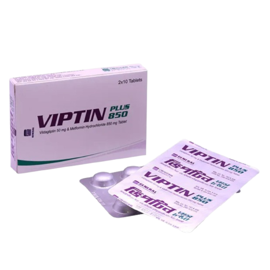 VIPTIN PLUS TABLET 50 MG+850 MG