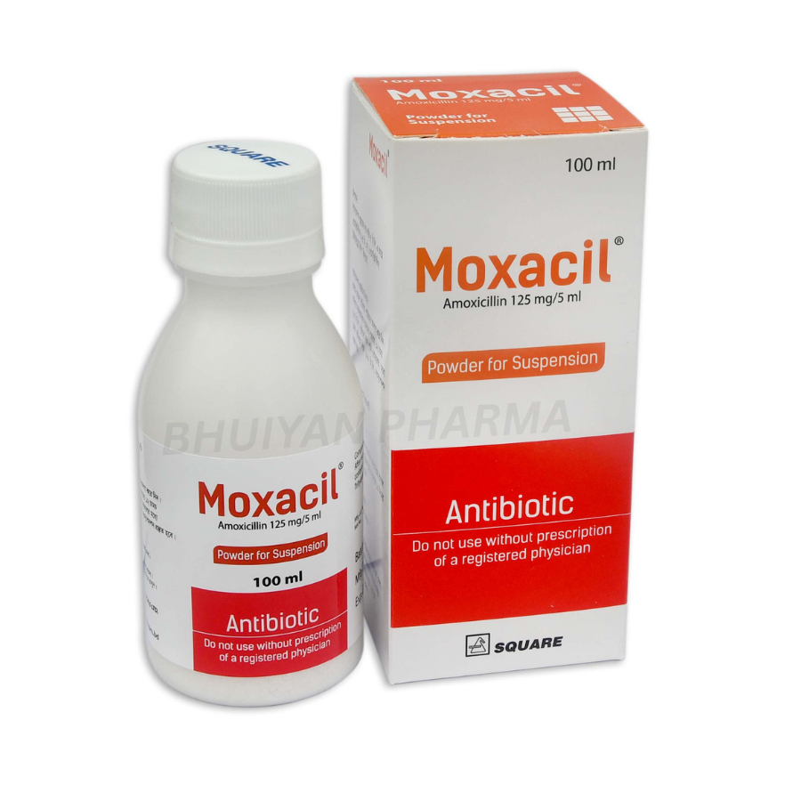MOXACIL POWDER FOR SUSPENSION 125 MG/5 ML 100 ML BOTTLE