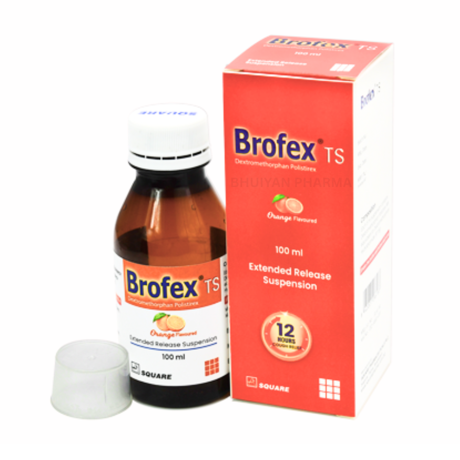 BROFEX TS SUSPENSION 30 MG/5 ML 100 ML BOTTLE