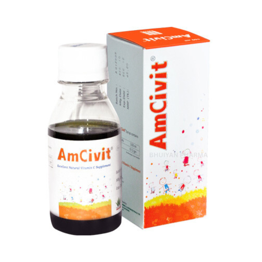 AMCIVIT SYRUP 3.03 ML+0.12 GM)/5 ML 100 ML BOTTLE
