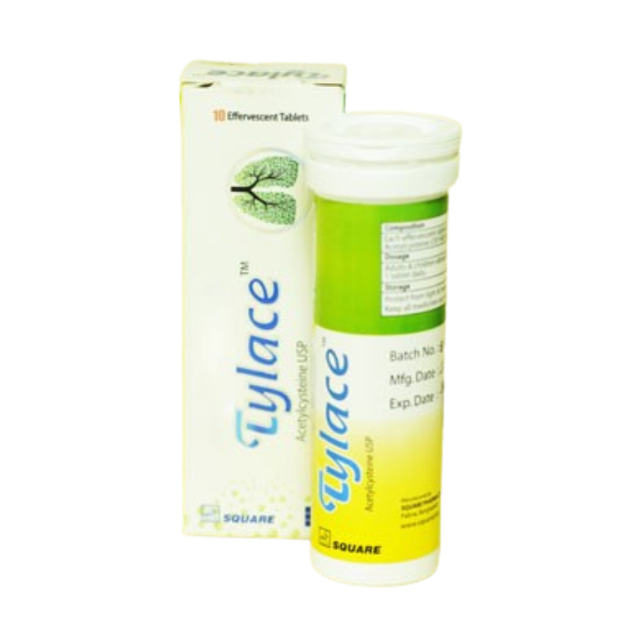 TYLACE EFFERVESCENT TABLET 600 MG