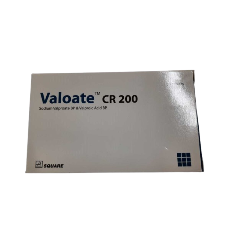 VALOATE CR TABLET (CONTROLLED RELEASE) 200 MG