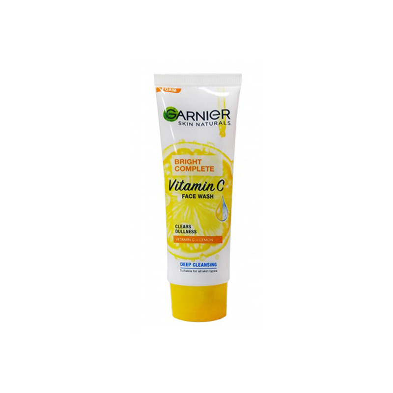Garnier Bright Complete Vitamin C Face wash for Clears Dullness 50ml